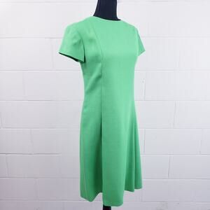 Vintage 60's Moygashel Pure Irish Linen Green Dress